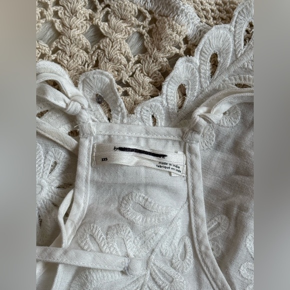 Anthropologie Pieced Crochet Sweater Tank Boho Oversized Fit Rococo - Picture 4 of 6